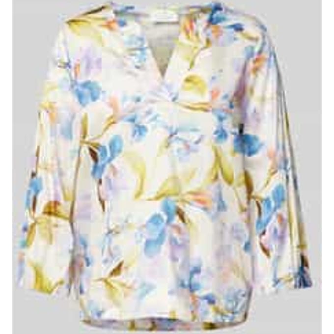 Comfort fit blouse met V-hals