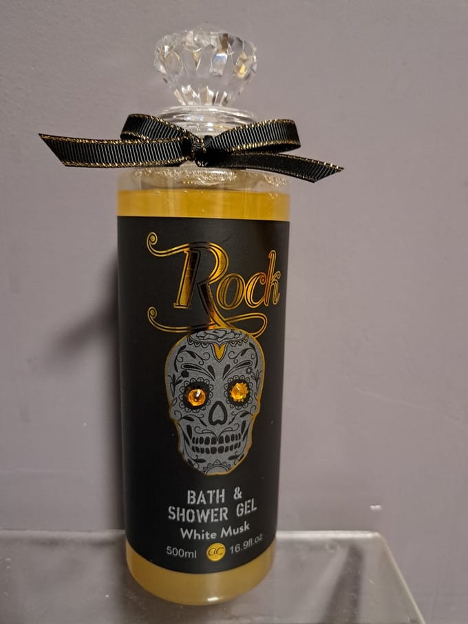 bath douchegel - skull - white musk -luxe verpakking -500 ml - vegan