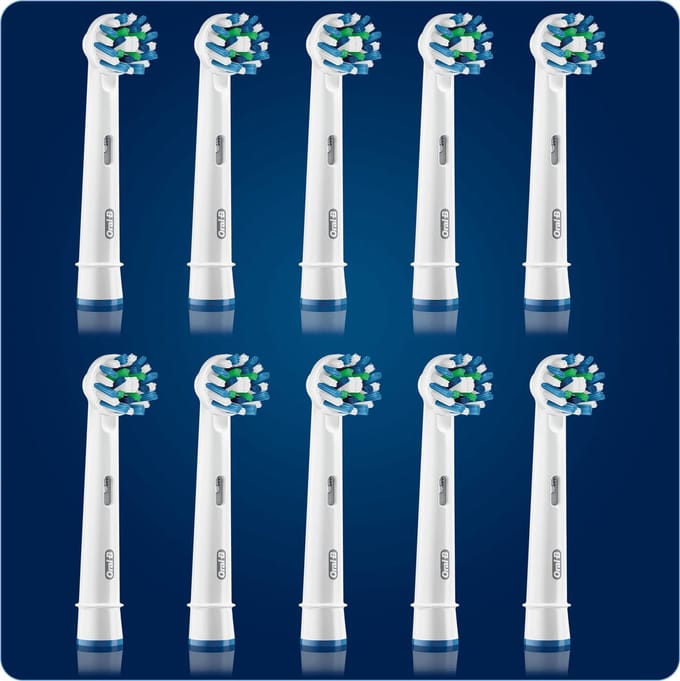 Oral-B CrossAction - Opzetborstels - 10 Stuks