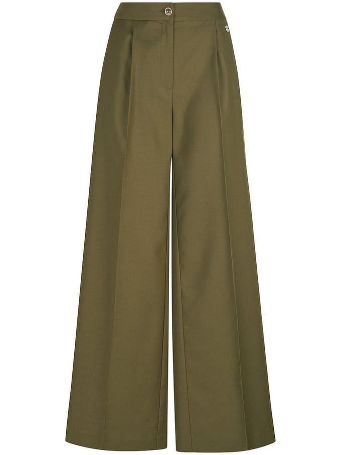 Wide fit broek Van Laura Biagiotti Roma groen