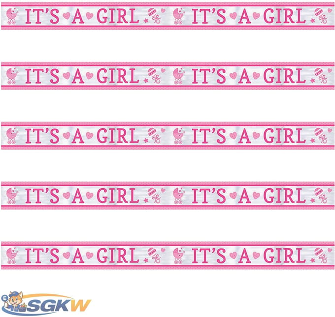 Amscan Banner 'it's A Girl' 762 Cm Roze