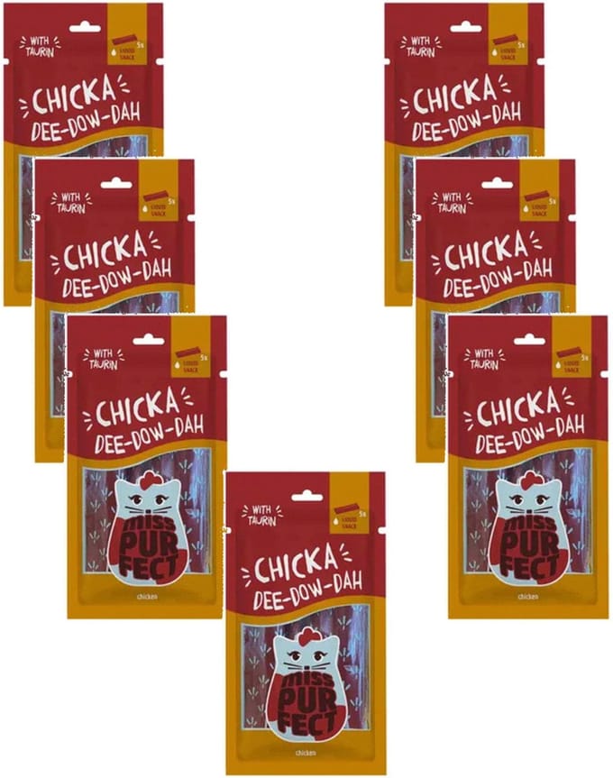 Miss Purfect Liquid Snack 5x14 g - Kattensnack - 7 x Kip&Kaas