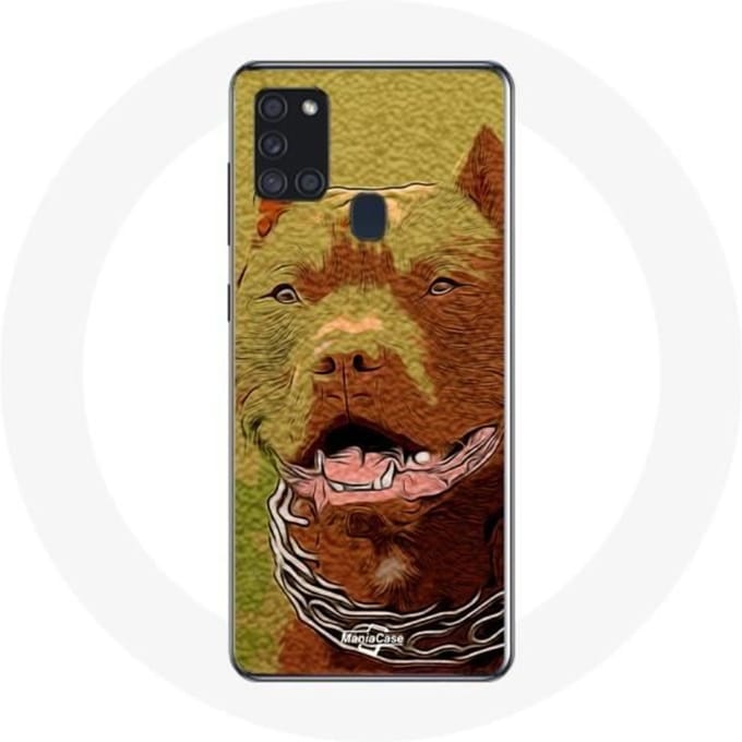 Samsung Galaxy A21S Hoesje Amerikaanse Pit Bull Terrier