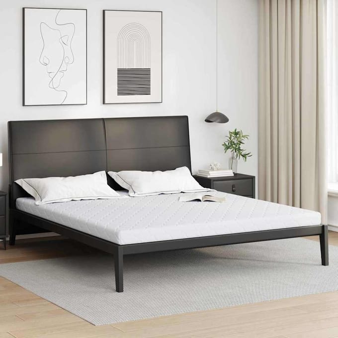 vidaXL - Matras - Wit - 200 - x - 200 - cm - Jacquard - stof