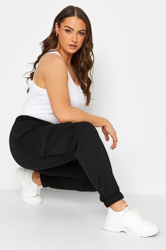 Yours Cargojoggingbroek In Zwart Size 44