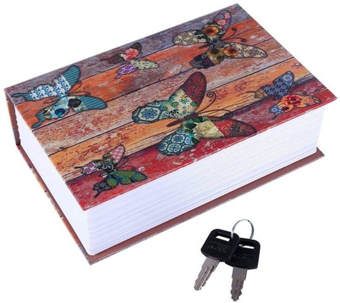 Dailygoody - Book safe key lock - Veiligheidsbox - Multicolour