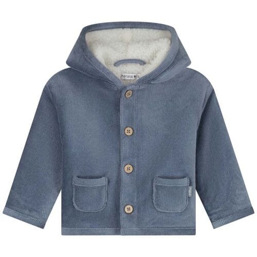 Prénatal newborn jas velours Steel Blue 68 heren