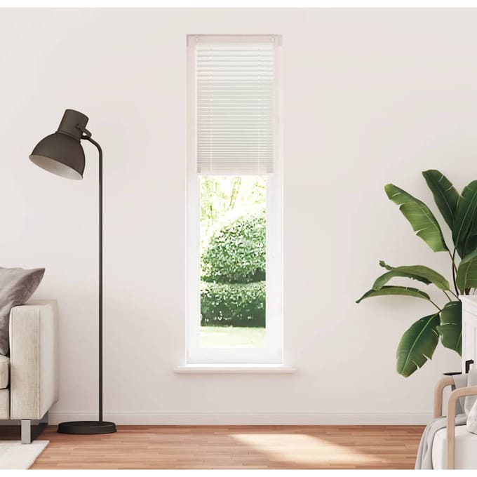 vidaXL - Rolgordijn - 40x200 - cm - geplooid - wit