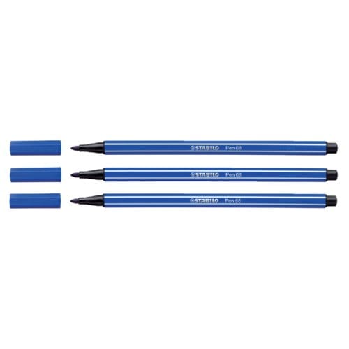 STABILO Pen 68 - Premium Viltstift - Korenbloem Blauw - per stuk