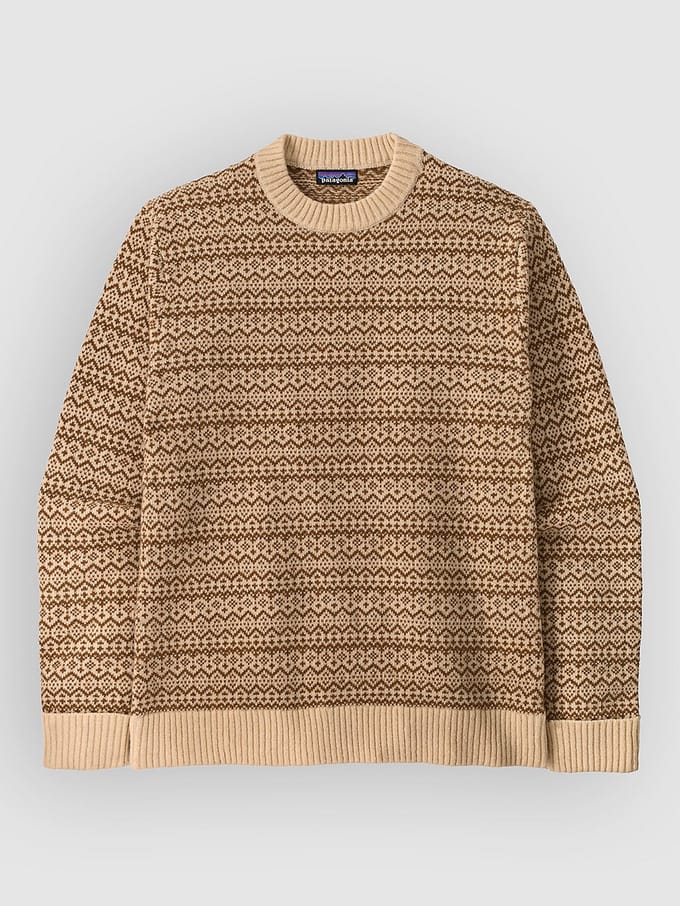 Patagonia Recycled Wool-Blend Gebreide Trui bruin