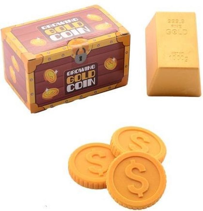 Johntoy Speelset Growing Gold Coin Junior 20 Cm 5-delig