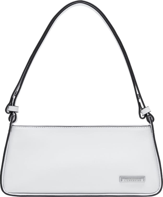 LIEBESKIND BERLIN Leren Schoudertas Avondtas Francis Crossbody Bag White Wit