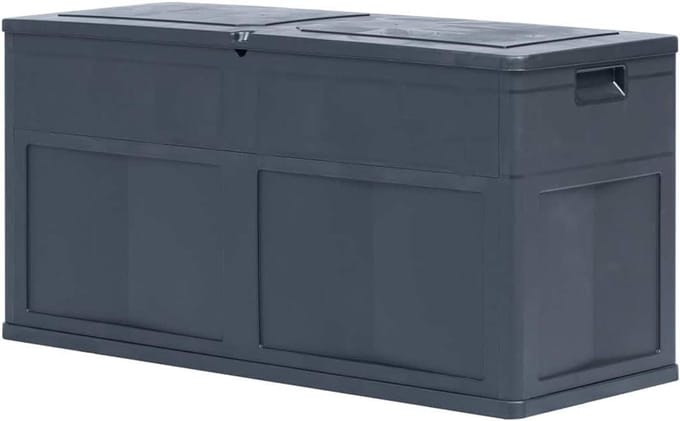 WOODEY Furniture Garden Storage Box 320 L Black
