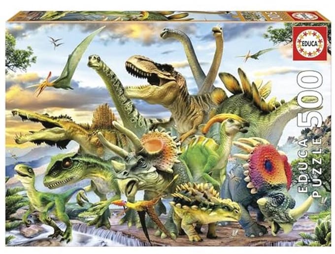 Puzzel met 500 stukjes voor volwassenen - Dinosaurus thema