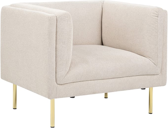 MOEN - Fauteuil - Beige - Polyester