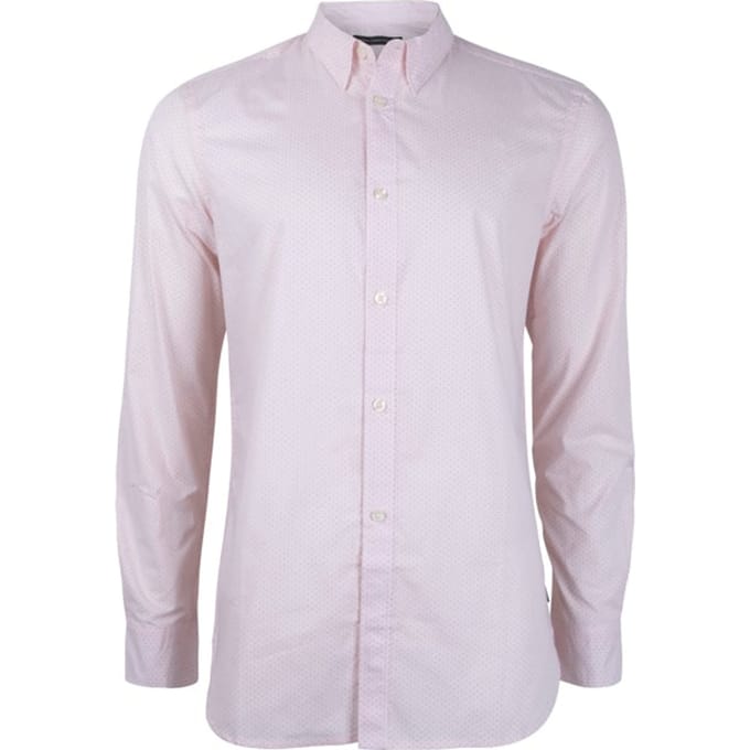 French Connection Design Ls Pink Dot Taglia: S | Camicie Casual Outlet | Uomo | Rosa