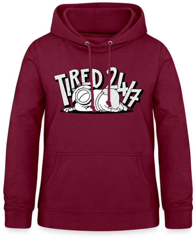 Minions Stuart Tired 24/7 Hoodie Dames