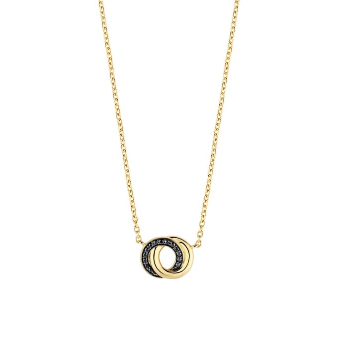 TI SENTO Dames Ketting - 925 zilver - Blauw - Maat 42 - 3915BY