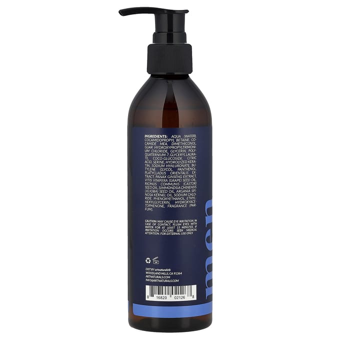 artnaturals, beard wash, 8 fl oz (236 ml) black