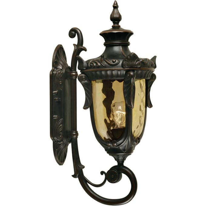 Bohemian Wandlamp - Steady Lighting - Metaal - Bohemian - E27 - L: 26.5cm - Voor Buiten - Woonkamer - Eetkamer - Brons
