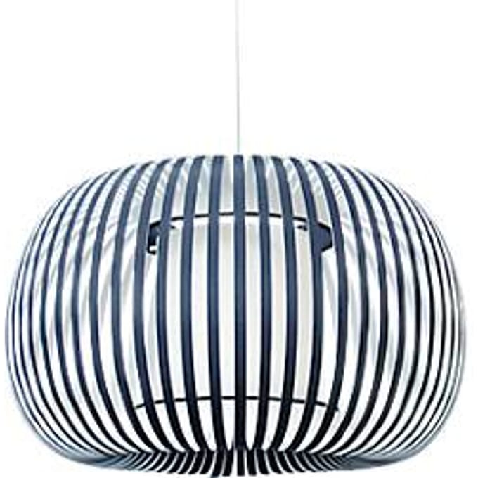 ESTENO plafondlamp, Ø 600 mm, blauw, textiel/PVC, E27, meet by Paperflow