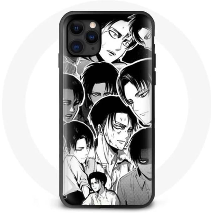 Coque Iphone 12 - Maniacase - Attack On Titan - Design unique - Souple - Noir
