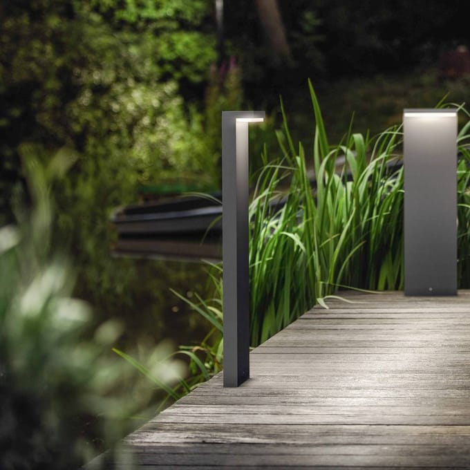 Philips Bustan tuinpaal - Ultra Efficient - antraciet - 3,8W