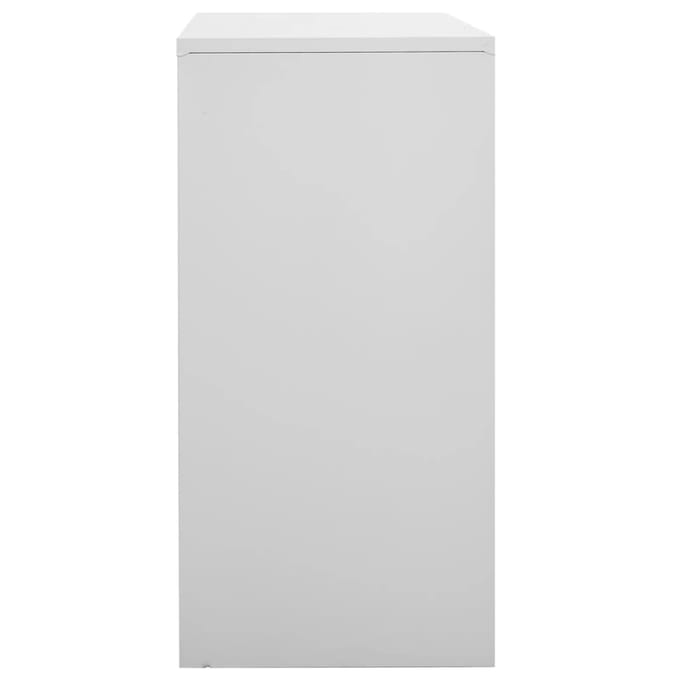 vidaXL - Lockerkast - 90x45x92,5 - cm - staal - lichtgrijs