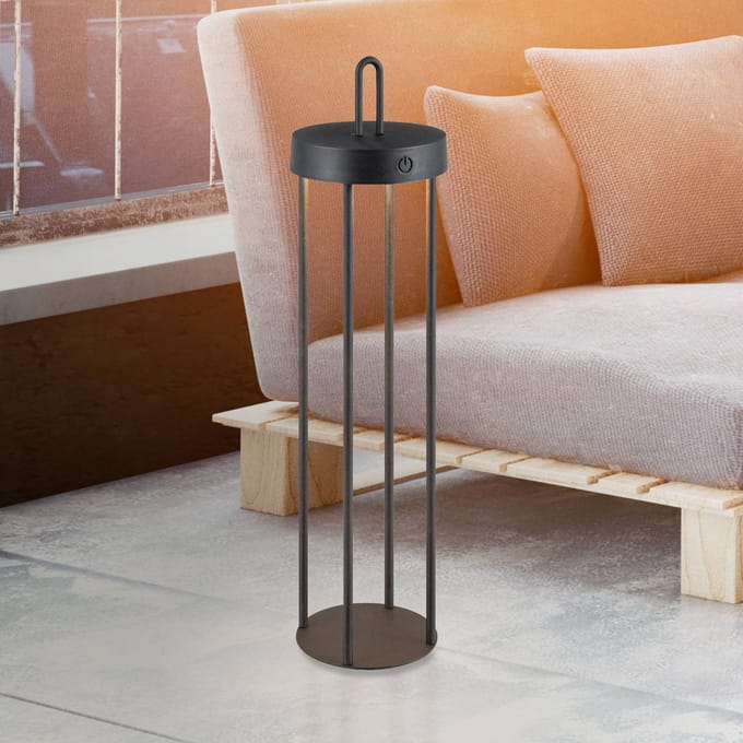 JUST LIGHT. GmbH JUST LIGHT. LED tafellamp Anselm zwart 50 cm ijzer