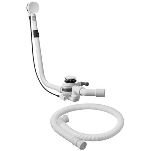 Duravit drain and overflow set Quadroval with bottom inlet 791275000001000