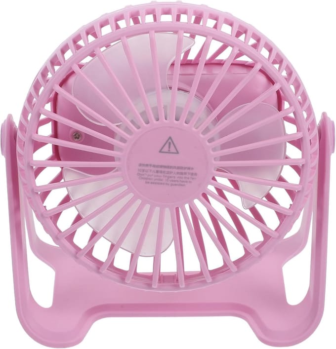 VHV - Bureauventilator - USB mini ventilator voor bureau - USB aansluiting - stille werking - voor kantoor, reizen, thuis en warme zomerdagen
