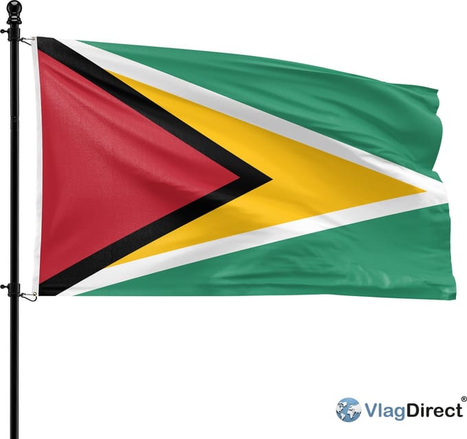 VlagDirect - Guyanese vlag - Guyana vlag - 90 x 150 cm.
