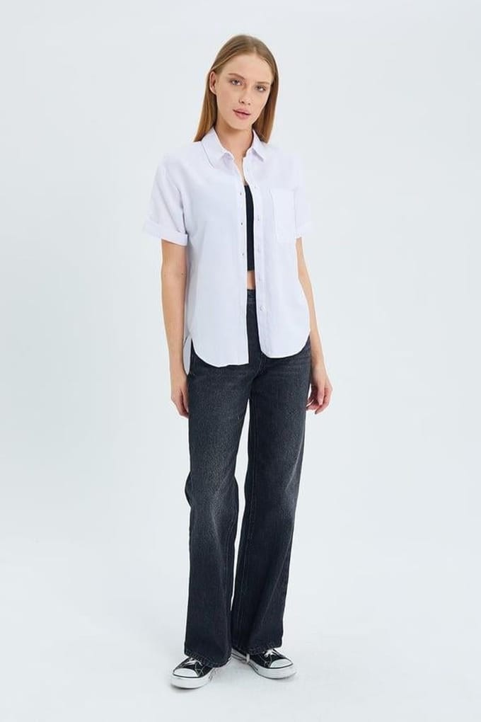 Korte Mouw Shirt met Zakken