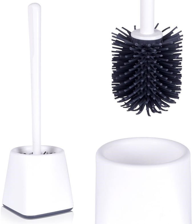 Orion - WC Borstel Set - Silicoon - Wit - 36 cm