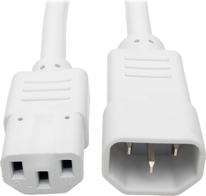 Tripp Lite P005-006-AWH electriciteitssnoer Wit 1,8 m C14 stekker C13 stekker