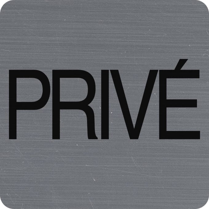 Exacompta 67177E Plaque adhésive Privé FR