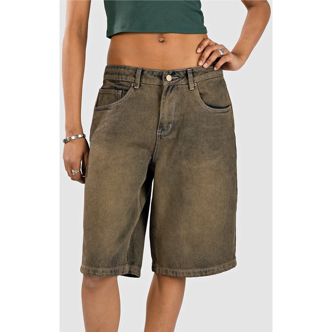 Blue Tomato Denim Jort Korte Broek blauw