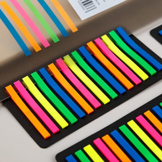 Go Go Gadget - Index tabs - Sticky notes - Plakkertjes - 300 stuks - 5 kleuren