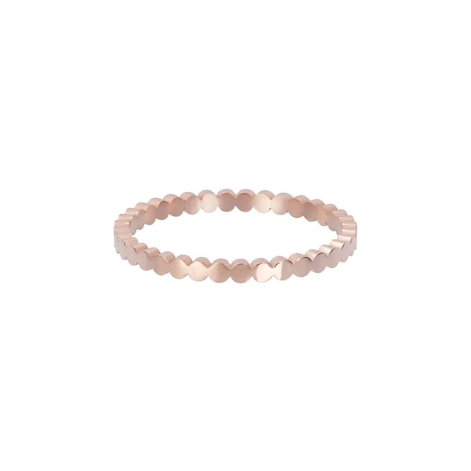 Fame-Flat Circles-Rosé goudkleurig-Dames Ring