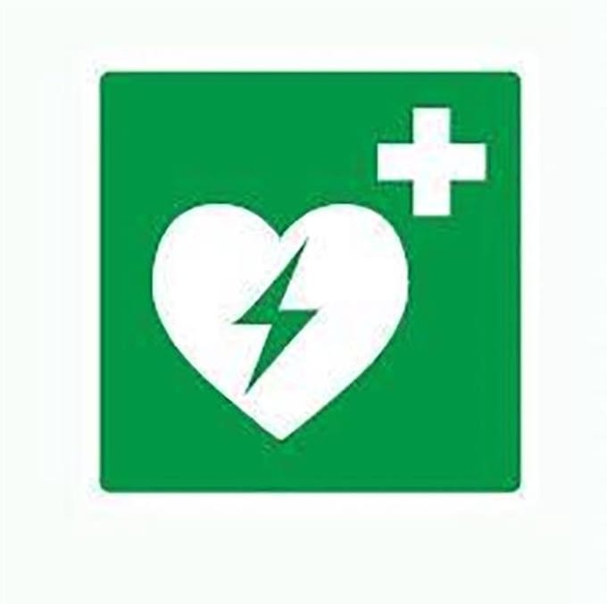 AED Vinyl sticker 20x20cm