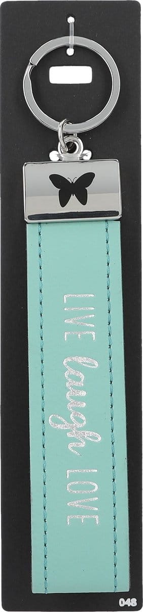 Depesche - Sleutelhanger "Do not forget me!" - motief 048 met de tekst "Live Laugh Love"