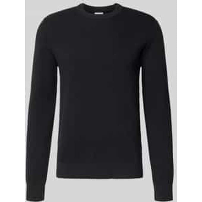slim fit gebreide trui van katoenmix