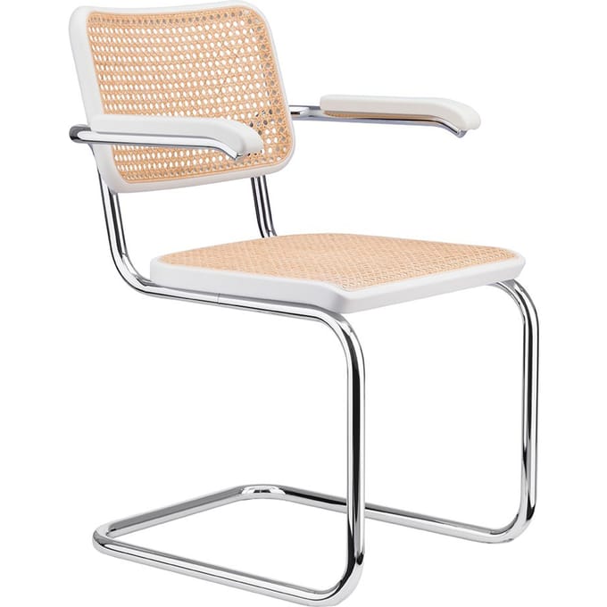 Thonet S 64 V Stoel - Beuken wit (TP 200) gelakt