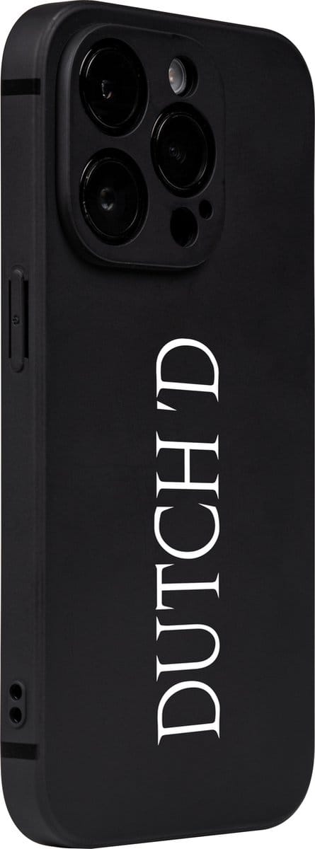 Dutch'D - Iphone 14 pro - Telefoonhoesje - Zwart - Slim fit - Camera bescherming