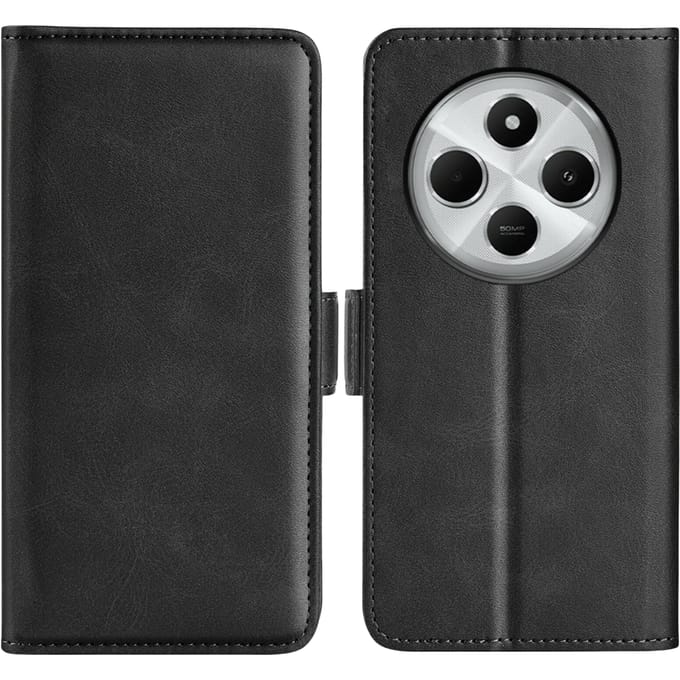 Comfycase Xiaomi Redmi 14C Bookcase Hoesje Zwart