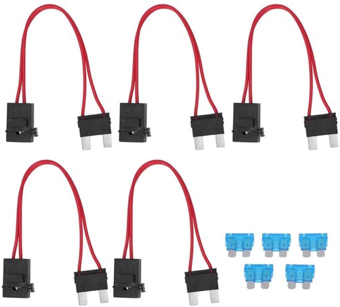 Allecto - Auto Fuse Holder Connector - Mini Fusehouder - 20A - 16Awg