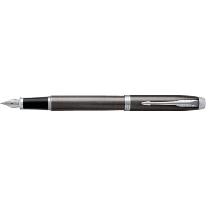 Parker IM-vulpen | Dark Espresso | Medium penpunt met blauwe inktnavulling | met Geschenkdoos
