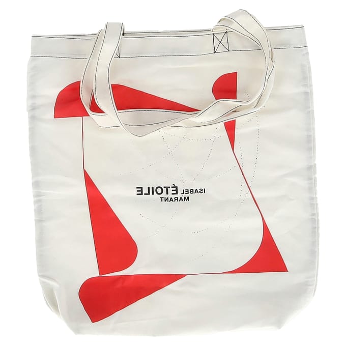 Étoile Isabel Marant Geprinte Tote in Witte Canvas