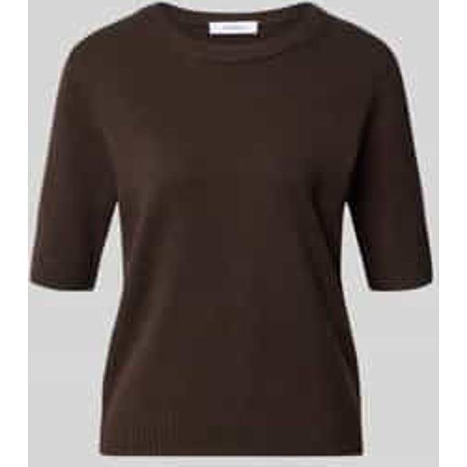 Pullover van katoenmix in fijntricotlook