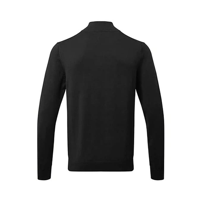 Asquith & Fox Heren Katoenen Blend Sweatshirt met ritssluiting (Zwart)